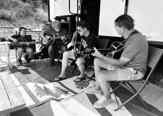 Jam session by the RV